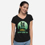 New York 84-Womens-V-Neck-Tee-rmatix