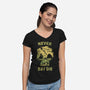 They Never Say Die-Womens-V-Neck-Tee-kg07