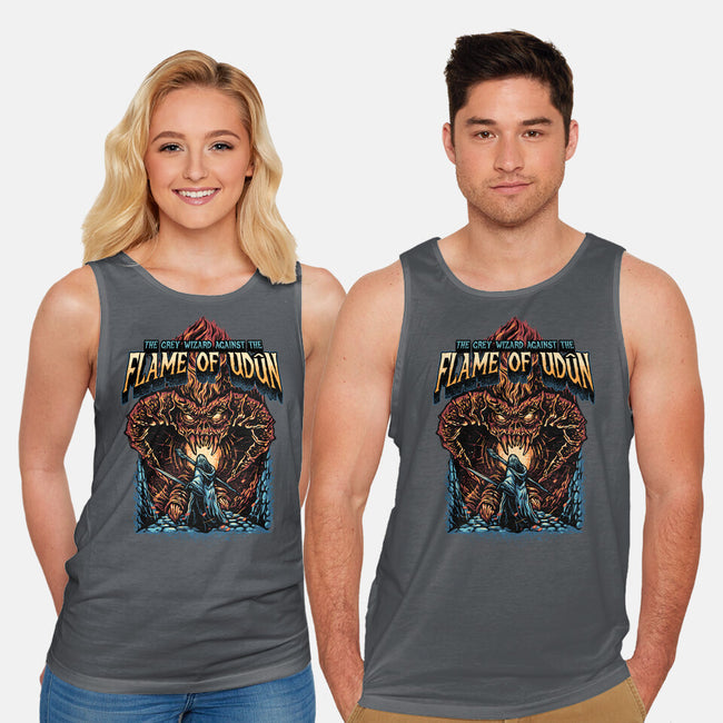 Wizard Against The Flame-Unisex-Basic-Tank-glitchygorilla