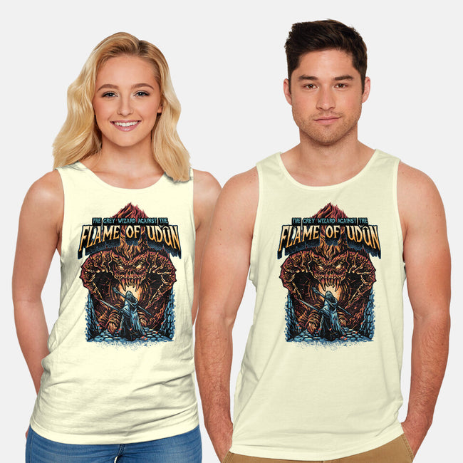 Wizard Against The Flame-Unisex-Basic-Tank-glitchygorilla