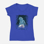 The Princess In The Forest-Womens-V-Neck-Tee-zascanauta