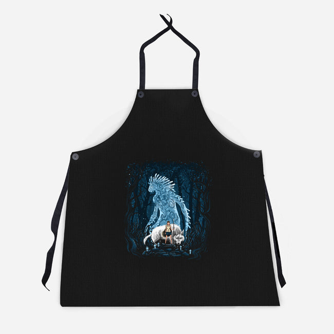The Princess In The Forest-Unisex-Kitchen-Apron-zascanauta