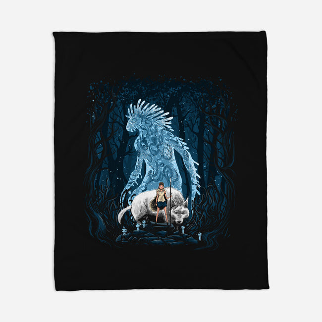 The Princess In The Forest-None-Fleece-Blanket-zascanauta