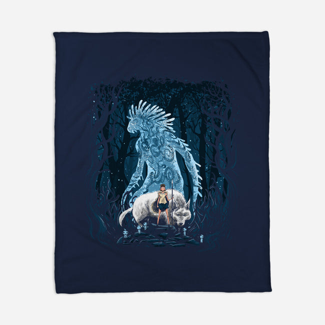 The Princess In The Forest-None-Fleece-Blanket-zascanauta