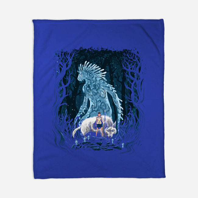 The Princess In The Forest-None-Fleece-Blanket-zascanauta