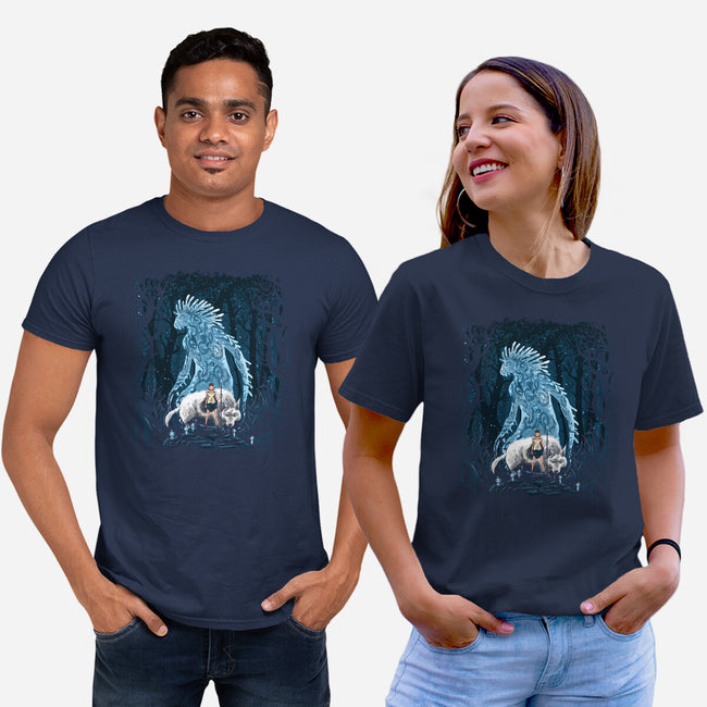 The Princess In The Forest-Unisex-Basic-Tee-zascanauta