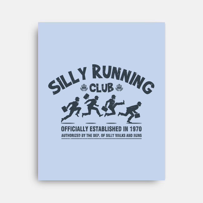 Funny Silly Running Club-None-Stretched-Canvas-erion_designs