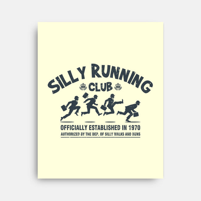 Funny Silly Running Club-None-Stretched-Canvas-erion_designs