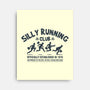 Funny Silly Running Club-None-Stretched-Canvas-erion_designs
