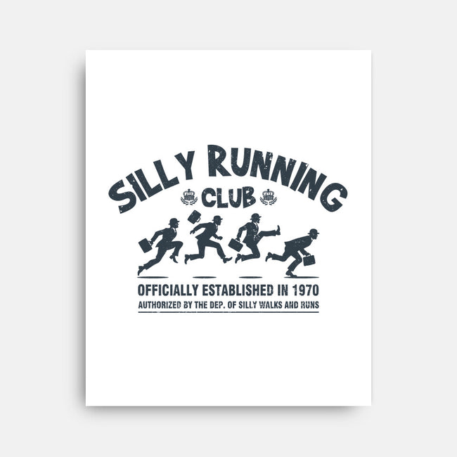 Funny Silly Running Club-None-Stretched-Canvas-erion_designs