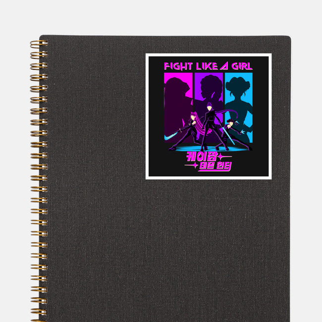 Fighter Girl-None-Glossy-Sticker-rmatix