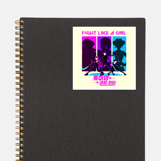 Fighter Girl-None-Glossy-Sticker-rmatix