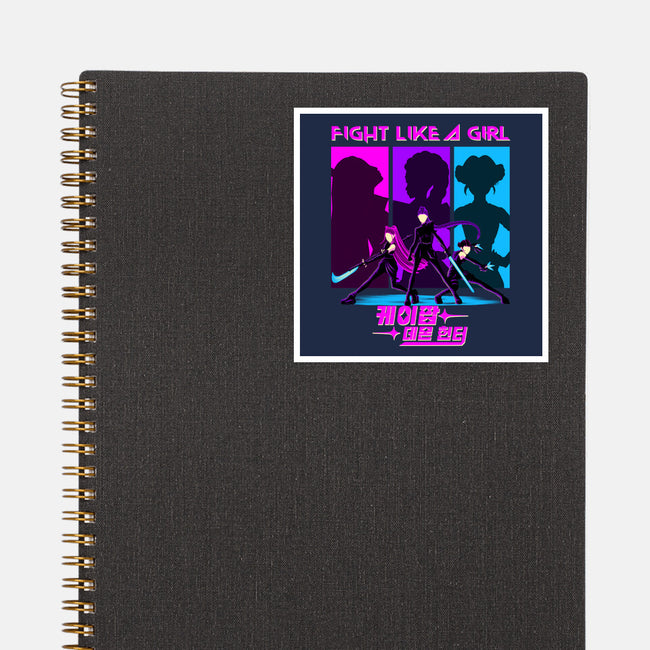 Fighter Girl-None-Glossy-Sticker-rmatix