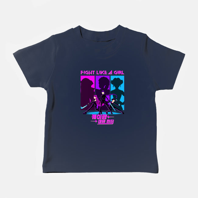 Fighter Girl-Baby-Basic-Tee-rmatix
