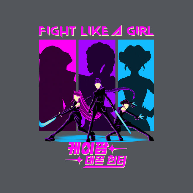 Fighter Girl-Womens-V-Neck-Tee-rmatix