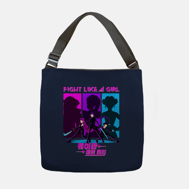 Fighter Girl-None-Adjustable Tote-Bag-rmatix