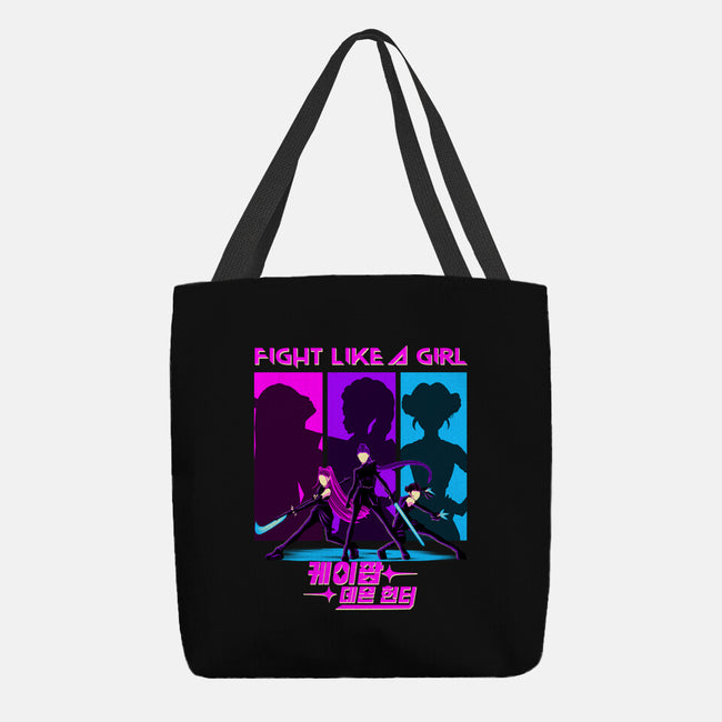Fighter Girl-None-Basic Tote-Bag-rmatix