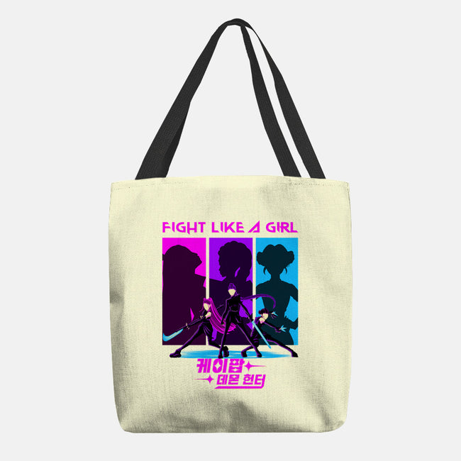 Fighter Girl-None-Basic Tote-Bag-rmatix
