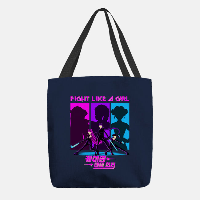 Fighter Girl-None-Basic Tote-Bag-rmatix