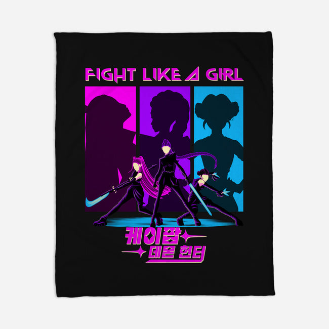 Fighter Girl-None-Fleece-Blanket-rmatix
