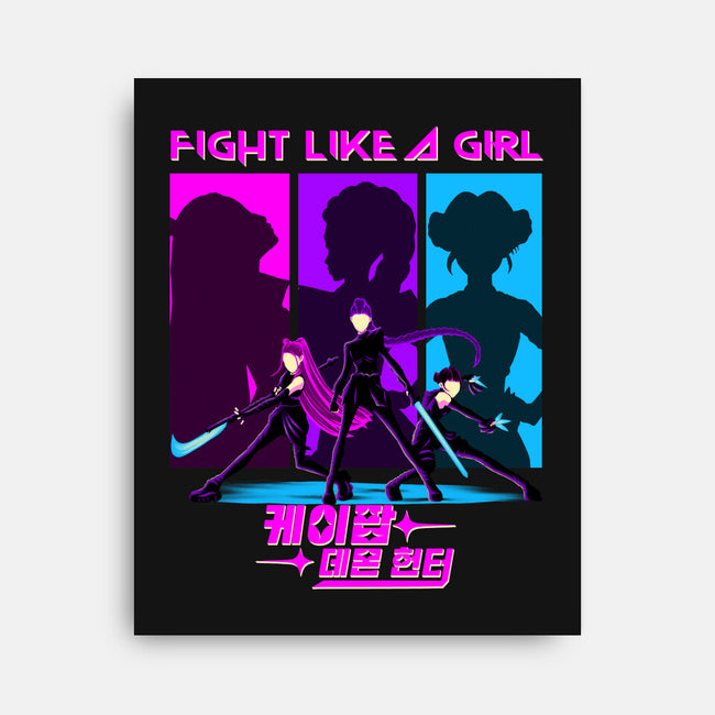Fighter Girl-None-Stretched-Canvas-rmatix