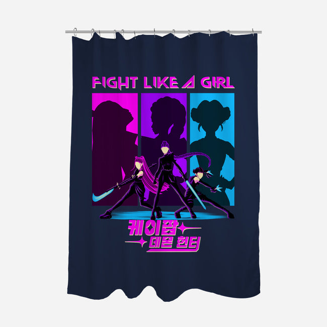 Fighter Girl-None-Polyester-Shower Curtain-rmatix