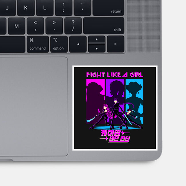 Fighter Girl-None-Glossy-Sticker-rmatix