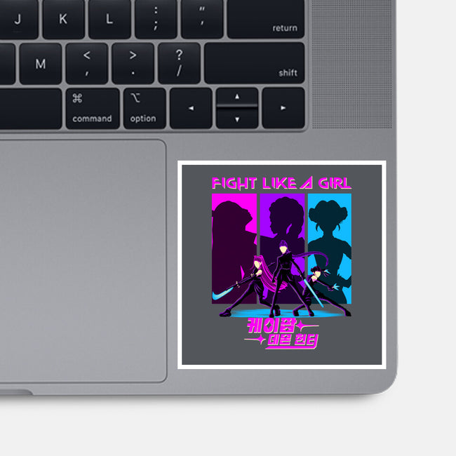 Fighter Girl-None-Glossy-Sticker-rmatix