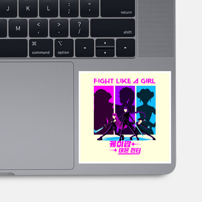 Fighter Girl-None-Glossy-Sticker-rmatix