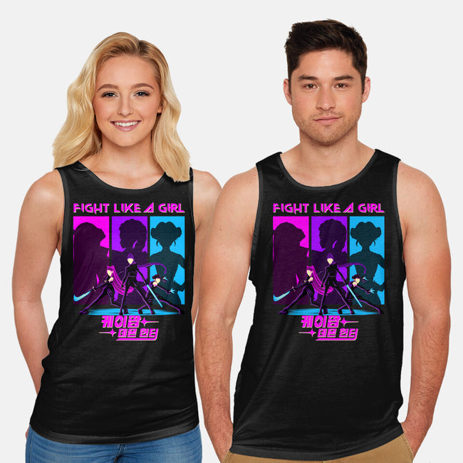 Fighter Girl-Unisex-Basic-Tank-rmatix