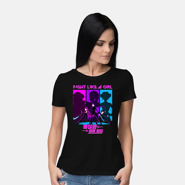 Fighter Girl-Womens-Basic-Tee-rmatix