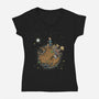 Le Okey Dokey-Womens-V-Neck-Tee-Betmac