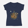Le Okey Dokey-Womens-V-Neck-Tee-Betmac