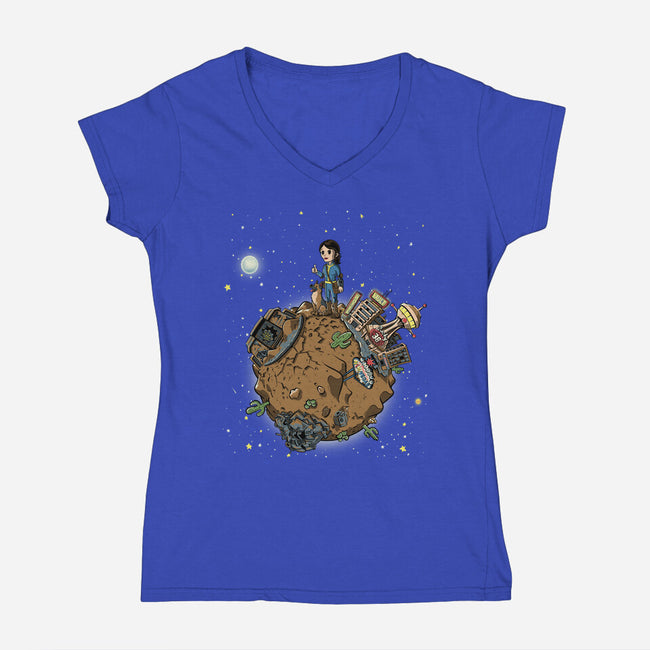 Le Okey Dokey-Womens-V-Neck-Tee-Betmac