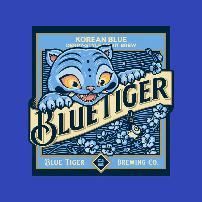 Blue Tiger Derpy Brew-None-Drawstring-Bag-retrodivision