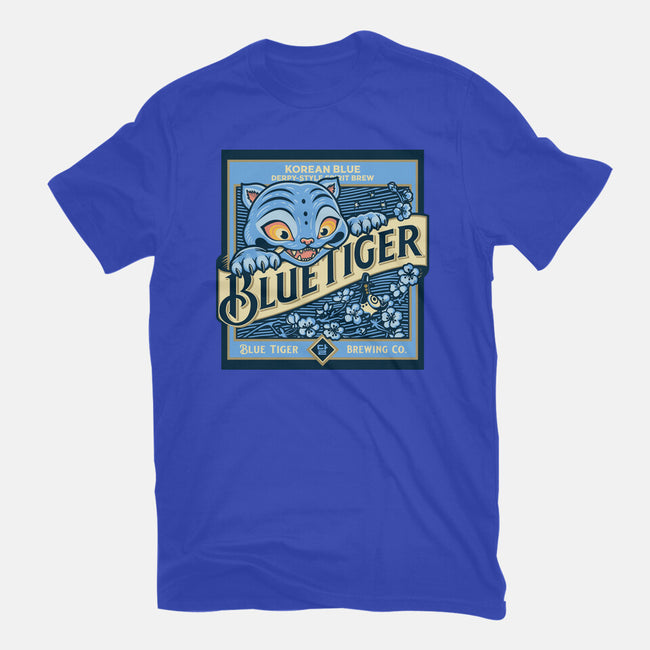 Blue Tiger Derpy Brew-Mens-Heavyweight-Tee-retrodivision