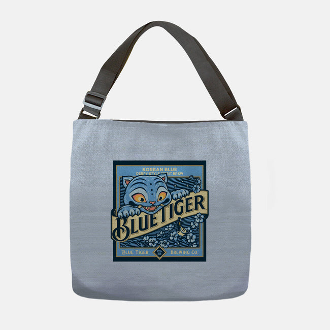 Blue Tiger Derpy Brew-None-Adjustable Tote-Bag-retrodivision