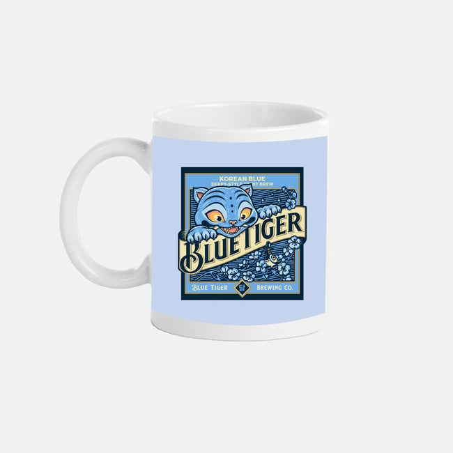 Blue Tiger Derpy Brew-None-Mug-Drinkware-retrodivision