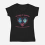 Love Knows No Boundaries-Womens-V-Neck-Tee-glitchygorilla