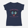 Love Knows No Boundaries-Womens-V-Neck-Tee-glitchygorilla