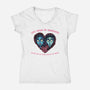Love Knows No Boundaries-Womens-V-Neck-Tee-glitchygorilla