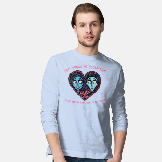 Love Knows No Boundaries-Mens-Long Sleeved-Tee-glitchygorilla