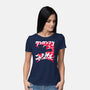Hero For Fun-Womens-Basic-Tee-rocketman_art