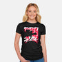 Hero For Fun-Womens-Fitted-Tee-rocketman_art