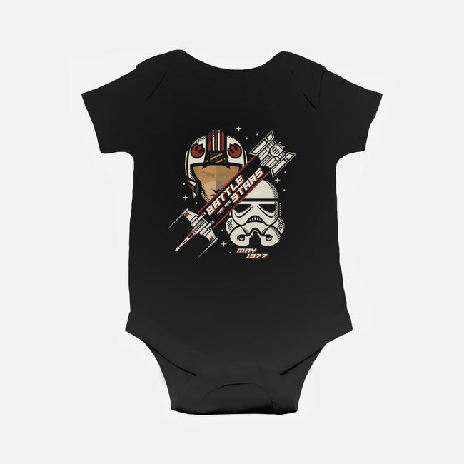 Battle For The Stars-Baby-Basic-Onesie-jrberger