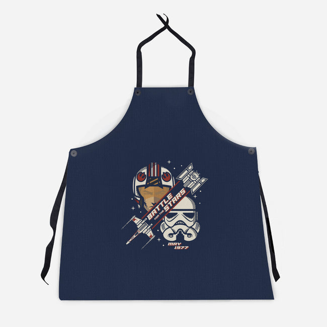 Battle For The Stars-Unisex-Kitchen-Apron-jrberger