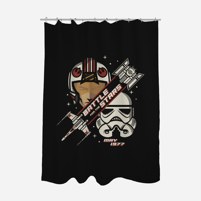 Battle For The Stars-None-Polyester-Shower Curtain-jrberger