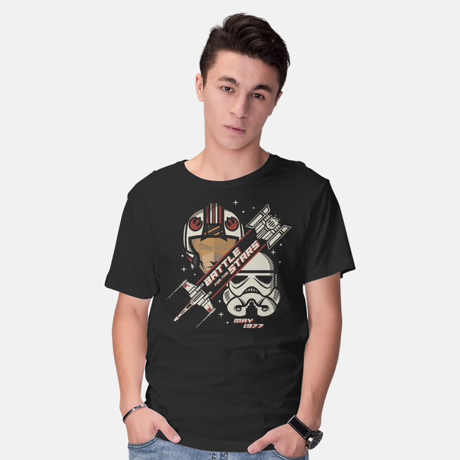 Battle For The Stars-Mens-Basic-Tee-jrberger
