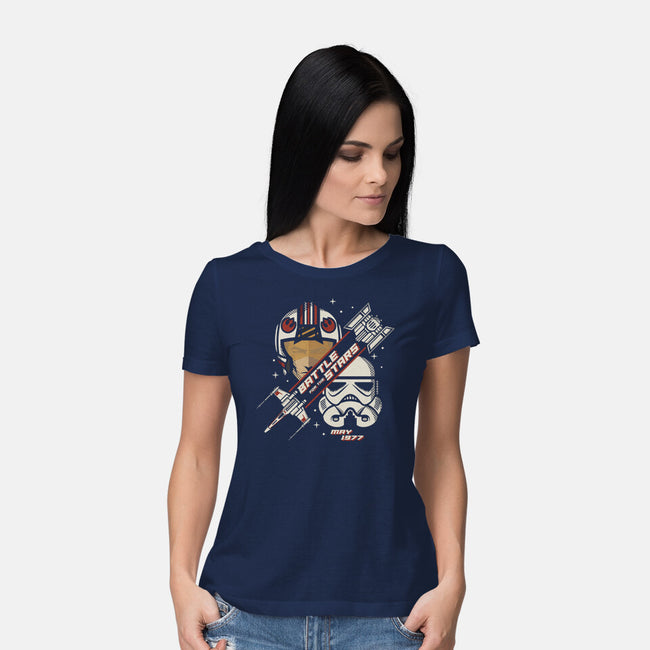 Battle For The Stars-Womens-Basic-Tee-jrberger