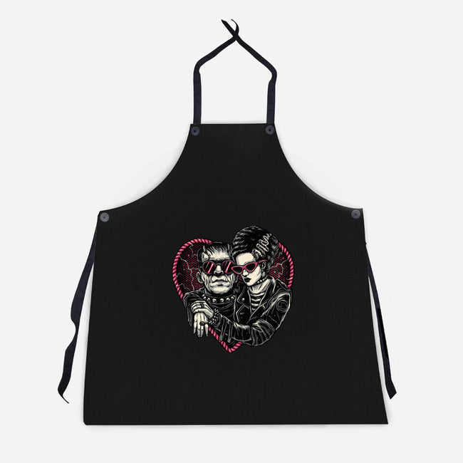 Creature Romance-Unisex-Kitchen-Apron-glitchygorilla